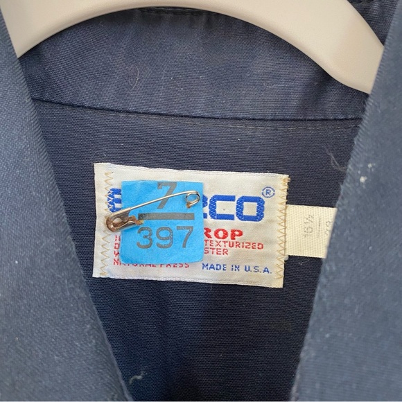 Vintage Lieutenant Police Uniform Button Up Top with patches - Picture 5 of 8